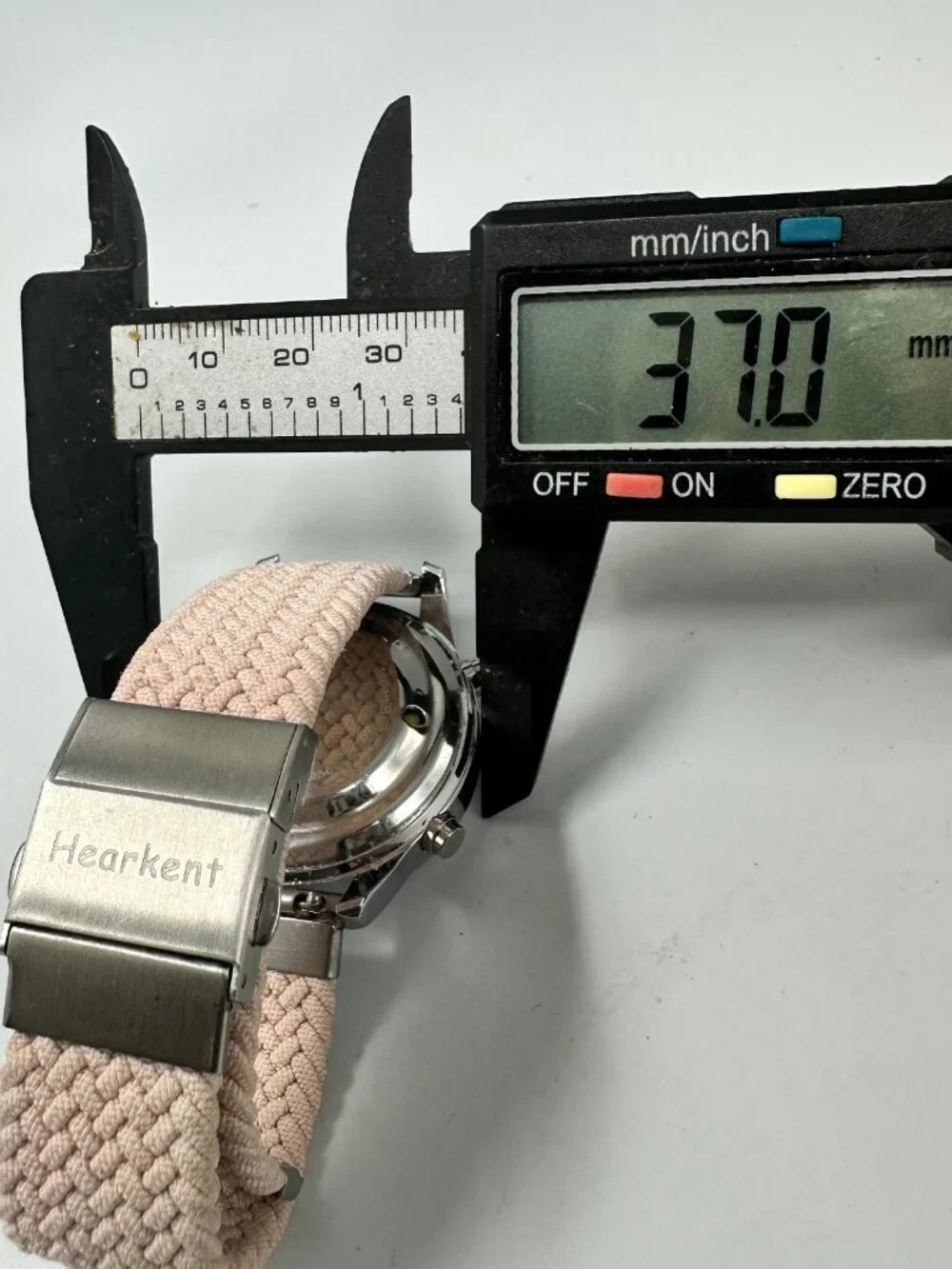 Hearkent Talking Digital Watch Women Silver Tone Pink Band New Battery